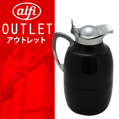 【 送料無料 ! アウトレットセール 】 アルフィ 真空保温ポット/魔法瓶 ブラック 570233100 ALFI Lacquered metal midnight black