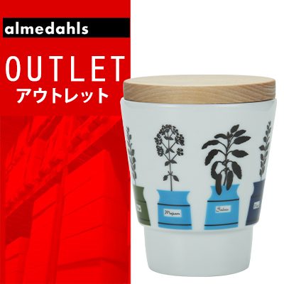 【 送料無料 ! アウトレットセール 】 アルメダールス マグ ハーブ鉢 ブルー 70505 北欧 キッチン スウェーデン Almedahls MUG Persons kryddskap Blue