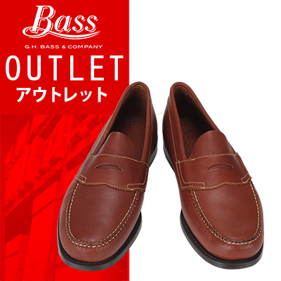 【 送料無料 ! アウトレットセール 】G.H.BASS G.H.バス Penny Loafer (LOGAN) ペニーローファー(ローガン) ローファー 27cm 革靴 Tan タン