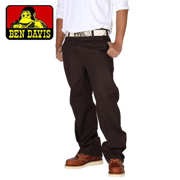 【365日出荷対応】Ben Davis ベンデイビス Pants パンツ Original Bens オリジナルベンズ 32/30 Brown ブラウン 697 ワークパンツ