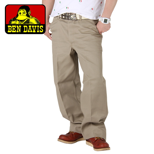 【365日出荷対応】Ben Davis ベンデイビス Pants パンツ Original Bens オリジナルベンズ 32/32 Khaki カーキ 695 ワークパンツ