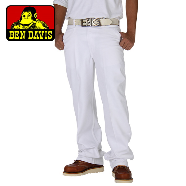 【365日出荷対応】Ben Davis ベンデイビス Pants パンツ Original Bens オリジナルベンズ 32/32 White ホワイト 690 ワークパンツ