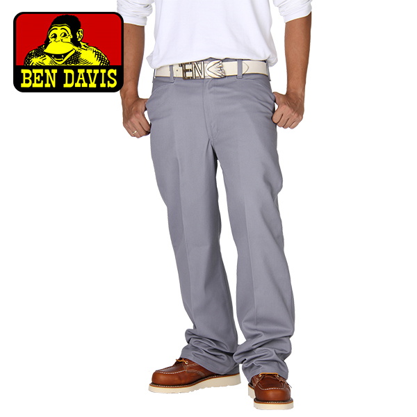 【365日出荷対応】Ben Davis ベンデイビス Pants パンツ Original Bens オリジナルベンズ 36/32 Light Grey ライトグレー 692 ワークパンツ