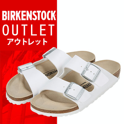 【 送料無料 ! アウトレットセール 】 ビルケンシュトック アリゾナ 23.5-24cm 37/Birko-Flor レディース サンダル ホワイト 051733 BIRKENSTOCK