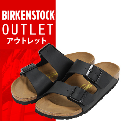 【 送料無料 ! アウトレットセール 】ビルケンシュトック アリゾナ 23.5-24cm レディース サンダル ブラック 051793 BIRKENSTOCK Arizona Birko-Flor