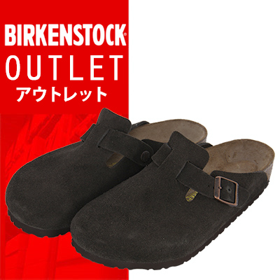 【 送料無料 ! アウトレットセール 】 ビルケンシュトック ボストン サンダル モカ スエードレザー 25.5-26cm(普通幅) BI060901 BirkenStock Regular