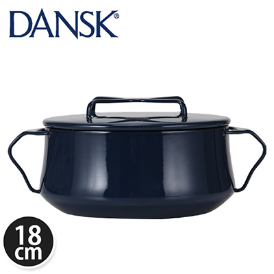 Dansk ダンスク COOKWARE KOBENSTYLE 2 QT CASSEROLE コベンスタイル 2QT キャセロール18cm Blue ブルー 833289 北欧 キッチンウエア両手鍋