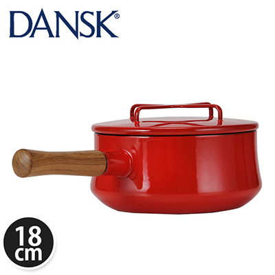Dansk ダンスク COOKWARE KOBENSTYLE 2 QT SAUCEPAN コベンスタイル 2QT ソースパン18cm Chili Red レッド 834298 北欧 キッチン片手鍋