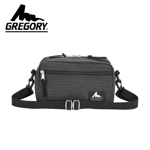 GREGORY グレゴリー パデッドショルダーポーチインダストリアルリップブラック GM75346