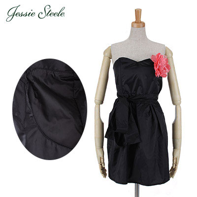 Jessie Steele ジェシースティール Salon Apron サロン エプロン Strapless Apronブラック & ピンク 451-SL-BLKP カフェトワレ