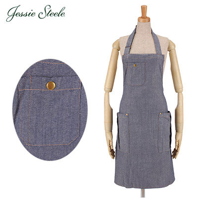 【365日出荷対応】Jessie Steele ジェシースティール Mens BBQ Apron メンズ バーベキュー エプロン Denim デニム 401-JS-211 カフェトワレ