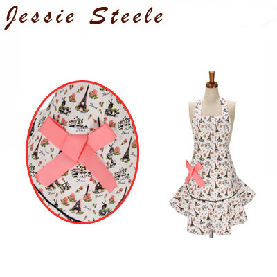 【正規品直輸入】【JessieSteele】ジェシースティール エプロン パリシアントワレ111-JS-157 Bib Josephine(c) Apron ■ カフェトワレ ネコポス発送