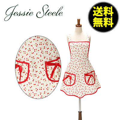 【365日出荷対応】【正規品直輸入】【JessieSteele】ジェシースティール エプロン レトロチェリー110-JS-20 Bib Avo(c) Apron ■ カフェトワレ ネコポス発送