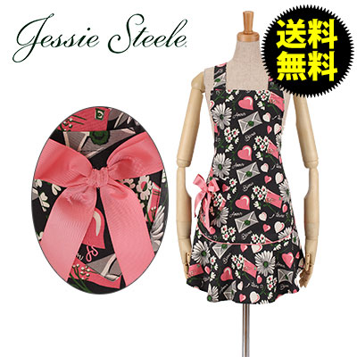 ジェシースティール Josephine Apron ジョセフィン エプロン Floral Love Letters フローラルラブレター 111-JS-241 カフェトワレ ネコポス発送