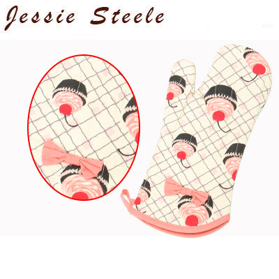 【365日出荷対応】【正規品直輸入】【JessieSteele】ジェシースティール オーブンミトン/鍋つかみ チェリーカップケーキ505-JS-36Oven Mitt w/Bow
