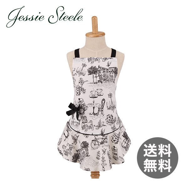 Jessie Steele ジェシースティール Childs Josephine Apron 子供用 エプロン Cafe Toile カフェ トワレ 211-JS-18 カフェトワレ ネコポス発送