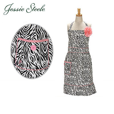【365日出荷対応】JessieSteele ジェシースティール エプロン ゼブラ 108-JS-95K Bib Coutney Apron Zebra カフェトワレ ネコポス発送