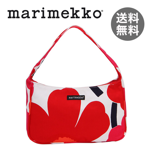 y365“úo‰×‘ΉžzMarimekko ƒ}ƒŠƒƒbƒR ƒEƒjƒbƒR ƒVƒ‡ƒ‹ƒ_[ƒoƒbƒO ƒnƒ“ƒhƒoƒbƒO UNIKKO ROMNY 33153/001 ƒzƒƒCƒg/ƒŒƒbƒh
