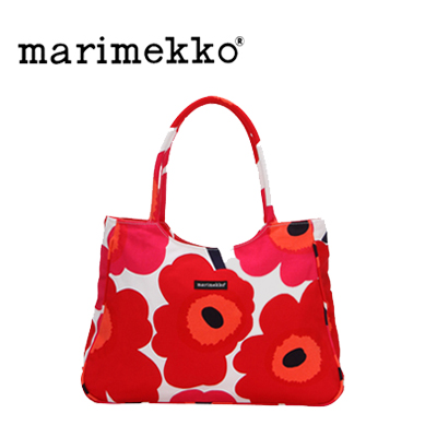 y365“úo‰×‘ΉžzMarimekko ƒ}ƒŠƒƒbƒR ƒEƒjƒbƒR ƒVƒ‡ƒ‹ƒ_[ƒoƒbƒO ƒg[ƒgƒoƒbƒO UNIKKO PAPAVER 33152/001 ƒzƒƒCƒg/ƒŒƒbƒh
