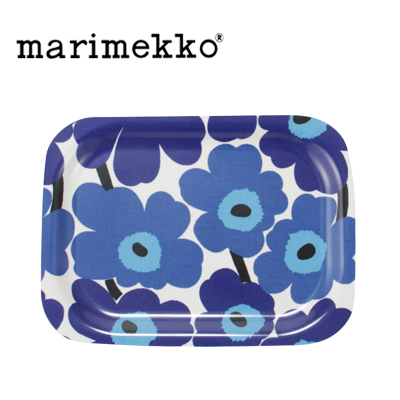 y365“úo‰×‘ΉžzMarimekko ƒ}ƒŠƒƒbƒR ƒEƒjƒbƒR ƒvƒ‰ƒCƒEƒbƒh ƒ~ƒj ƒgƒŒƒC iƒgƒŒ[j MINI UNIKKO 52572/017 ƒzƒƒCƒg/ƒuƒ‹[