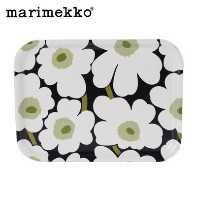 y365“úo‰×‘ΉžzMarimekko ƒ}ƒŠƒƒbƒR MINI UNIKKO ƒ~ƒjƒEƒjƒbƒR ƒvƒ‰ƒCƒEƒbƒh ƒ~ƒj ƒgƒŒƒC iƒgƒŒ[j ƒuƒ‰ƒbƒN/ƒzƒƒCƒg 64863