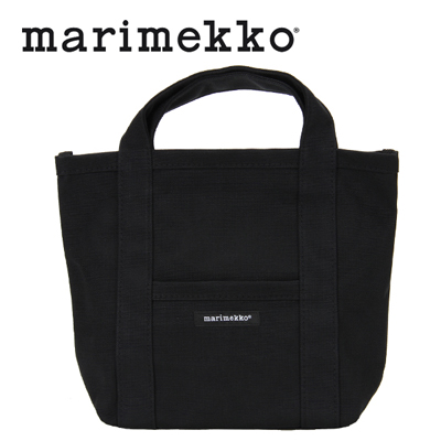 Marimekko ƒ}ƒŠƒƒbƒR ƒRƒbƒgƒ“ƒg[ƒgƒoƒbƒO MINI PERUSKASSI black ƒuƒ‰ƒbƒN 023697 –k‰¢@ƒJƒoƒ“
