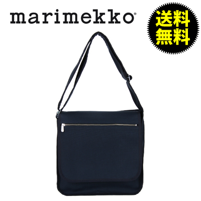 Marimekko ƒ}ƒŠƒƒbƒR ƒVƒ‡ƒ‹ƒ_[ƒoƒbƒO OLKALAUKKU dark blue ƒ_[ƒNƒuƒ‹[ 007444 –k‰¢@ƒJƒoƒ“