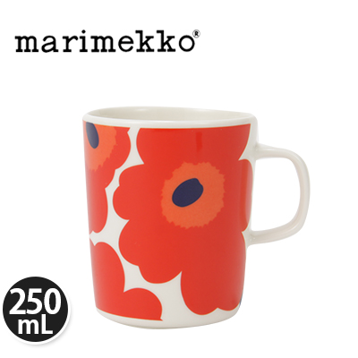 y365“úo‰×‘ΉžzMarimekko ƒ}ƒŠƒƒbƒR ƒEƒjƒbƒR ƒ}ƒOƒJƒbƒv 250ml UNIKKO 63431/001 ƒzƒƒCƒg/ƒŒƒbƒh