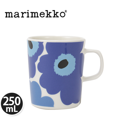 y365“úo‰×‘ΉžzMarimekko ƒ}ƒŠƒƒbƒR ƒEƒjƒbƒR ƒ}ƒOƒJƒbƒv 250ml UNIKKO 63431/017 ƒzƒƒCƒg/ƒuƒ‹[