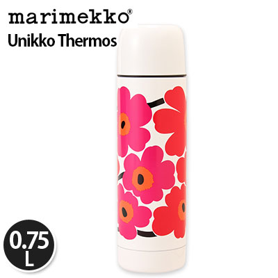 y365“úo‰×‘Ήžz Marimekko ƒ}ƒŠƒƒbƒR ƒEƒjƒbƒR ƒT[ƒ‚ƒX Unikko Thermos 64429 001 ƒzƒƒCƒg~ƒŒƒbƒh