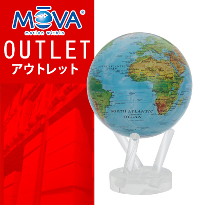 【 送料無料 ! アウトレットセール 】 ムーバグローブ 6 15 cm Diameter MOVA Globes Blue with Relief Map ブルー MG-6-RBE 地球儀