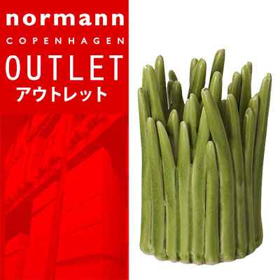 【 送料無料 ! アウトレットセール 】ノーマンコペンハーゲン EU正規品 グラスベース ラージ Lサイズ グリーン 102003(花瓶 花器草 磁器 陶器)