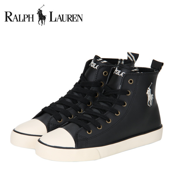 【365日出荷対応】Ralph Lauren ラルフローレン FALMUTH HI ファルマス ハイカット 24 cm BLACK ブラック 990541J