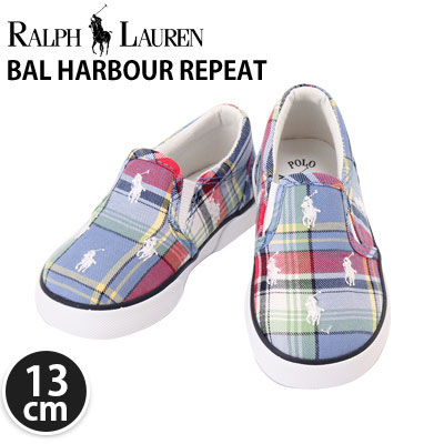 【365日出荷対応】RalphLauren ラルフローレン BAL HARBOUR REPEAT 子供 キッズ シューズ 靴 サファイアプレイド 990045T USサイズ7 日本サイズ13cm