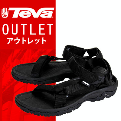 【 送料無料 ! アウトレットセール 】テバ フットウェア ハリケーン 24cm ブラック 4176-BLK ウィメンズ サンダル アウトドア TEVA